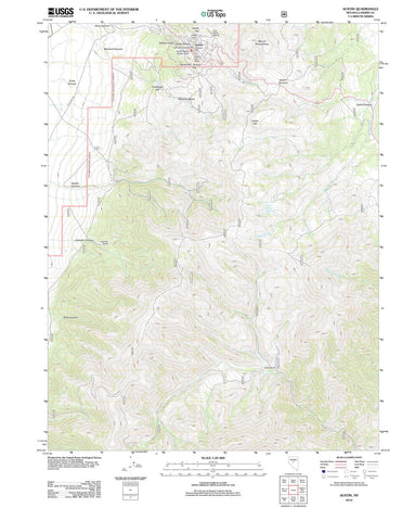 2012 Austin, NV - Nevada - USGS Topographic Map