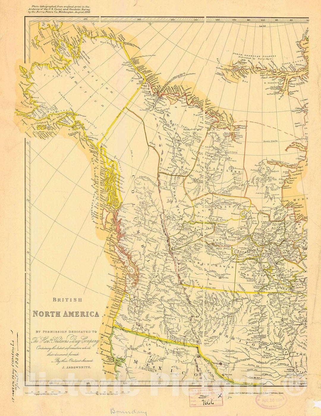 Historic Nautical Map - British North America, 1898 NOAA Cartographic - Washington, Alaska (WA, AK) - Vintage Wall Art