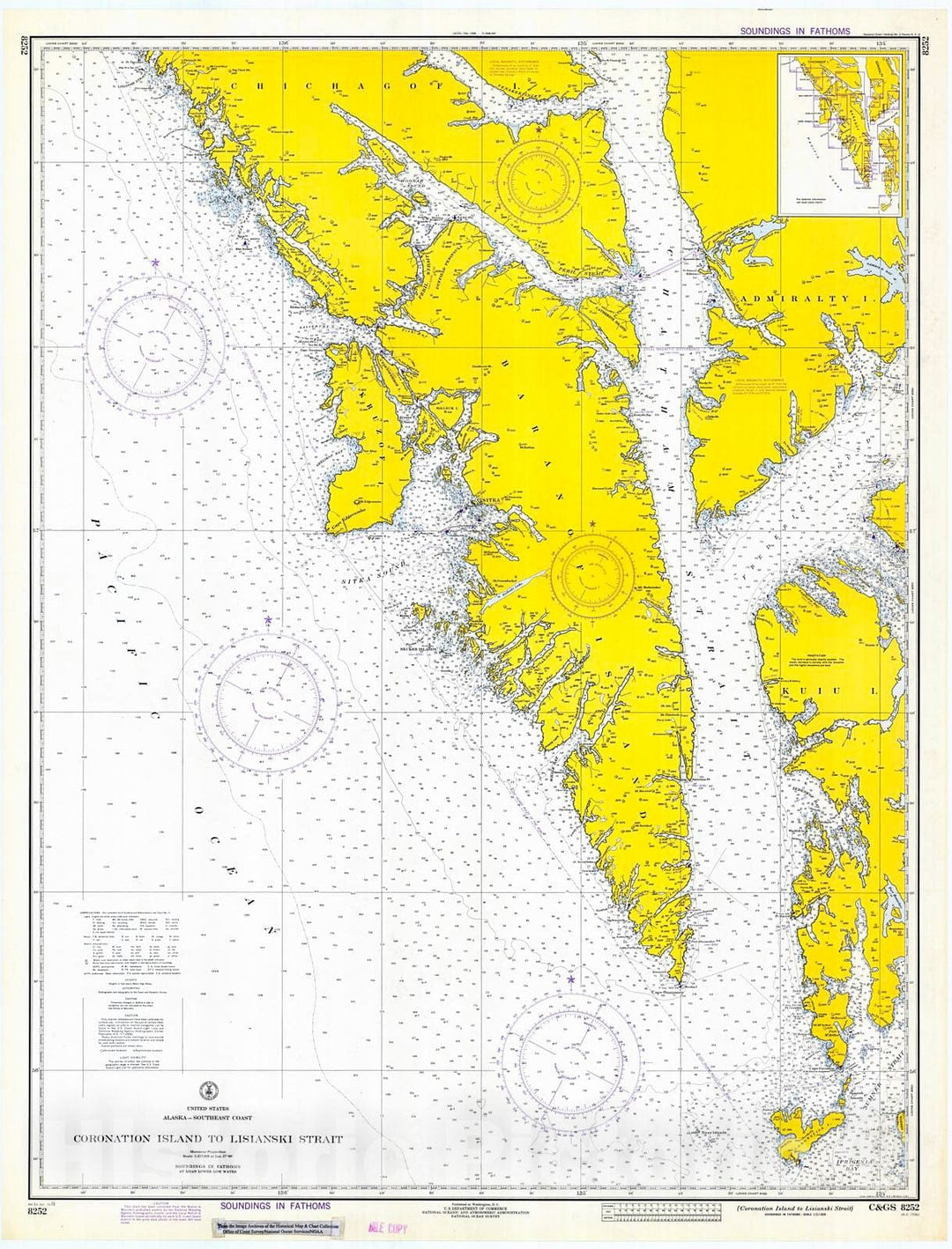 Historic Nautical Map - Coronation Island To Lisianski Strait, 1973 NOAA Chart - Alaska (AK) - Vintage Wall Art