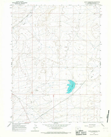 1964 Austin Reservoir, WY - Wyoming - USGS Topographic Map