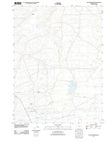 2012 Austin Reservoir, WY - Wyoming - USGS Topographic Map