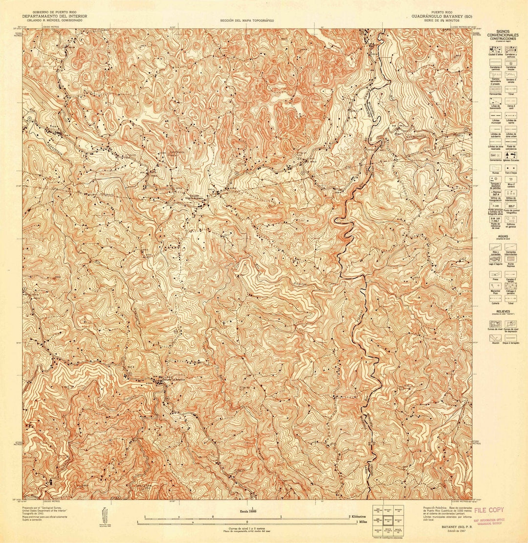 1947 Bayaney SO, PR - Puerto Rico - USGS Topographic Map