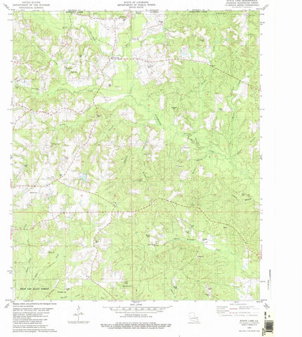 1982 State Line, LA - Louisiana - USGS Topographic Map