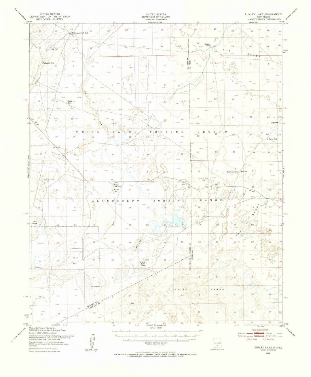 1948 Lumley Lake, NM - New Mexico - USGS Topographic Map