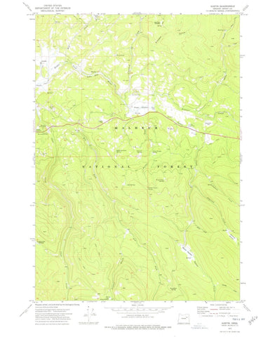 1972 Austin, OR - Oregon - USGS Topographic Map