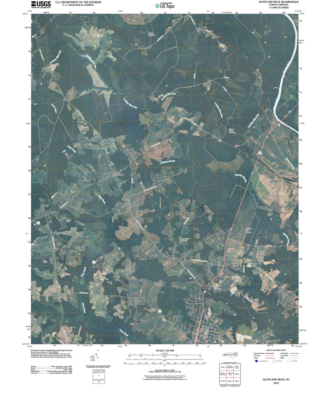 2010 Scotlandck, NC - North Carolina - USGS Topographic Map