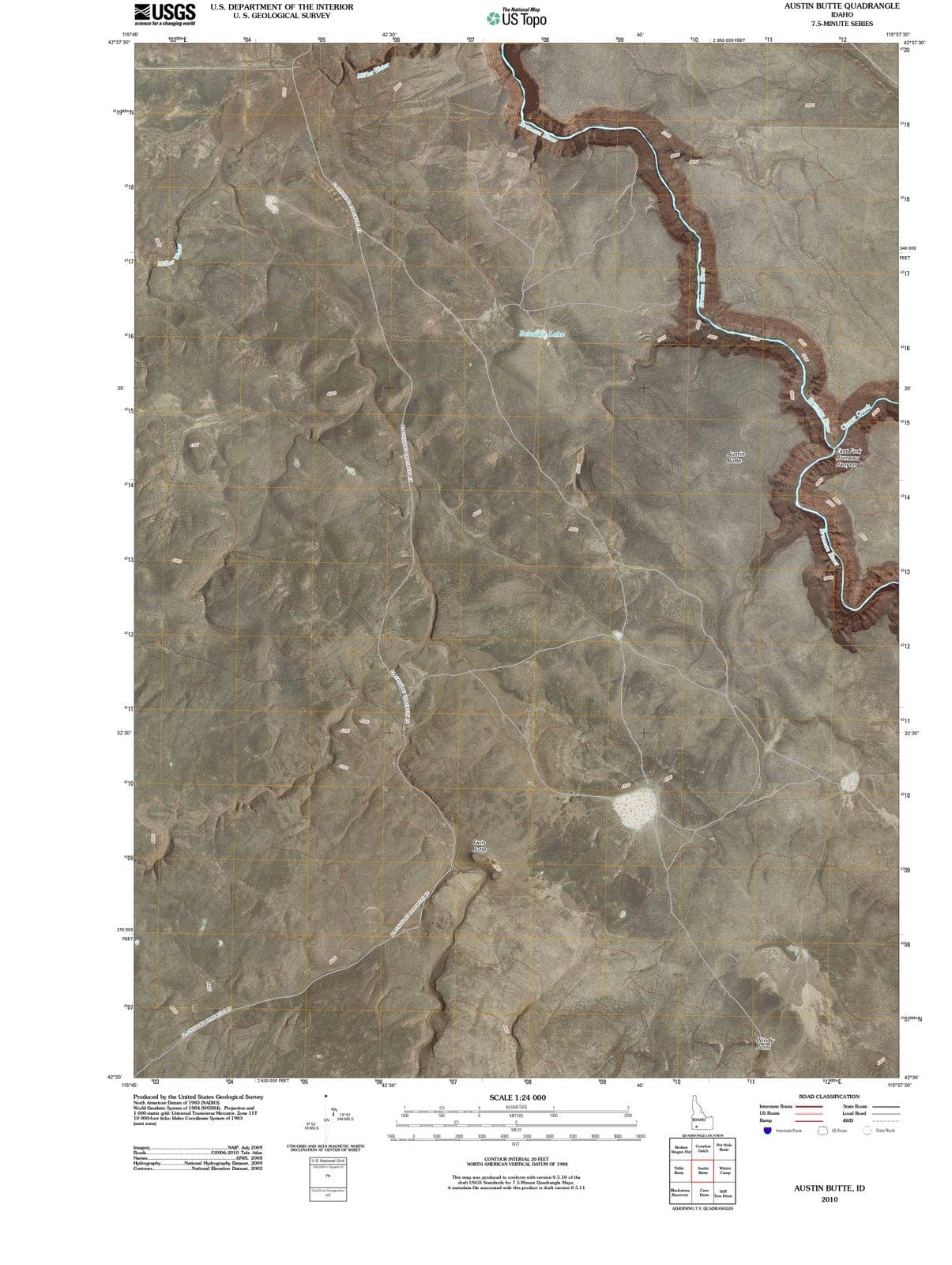 2010 Austin Butte, ID - Idaho - USGS Topographic Map