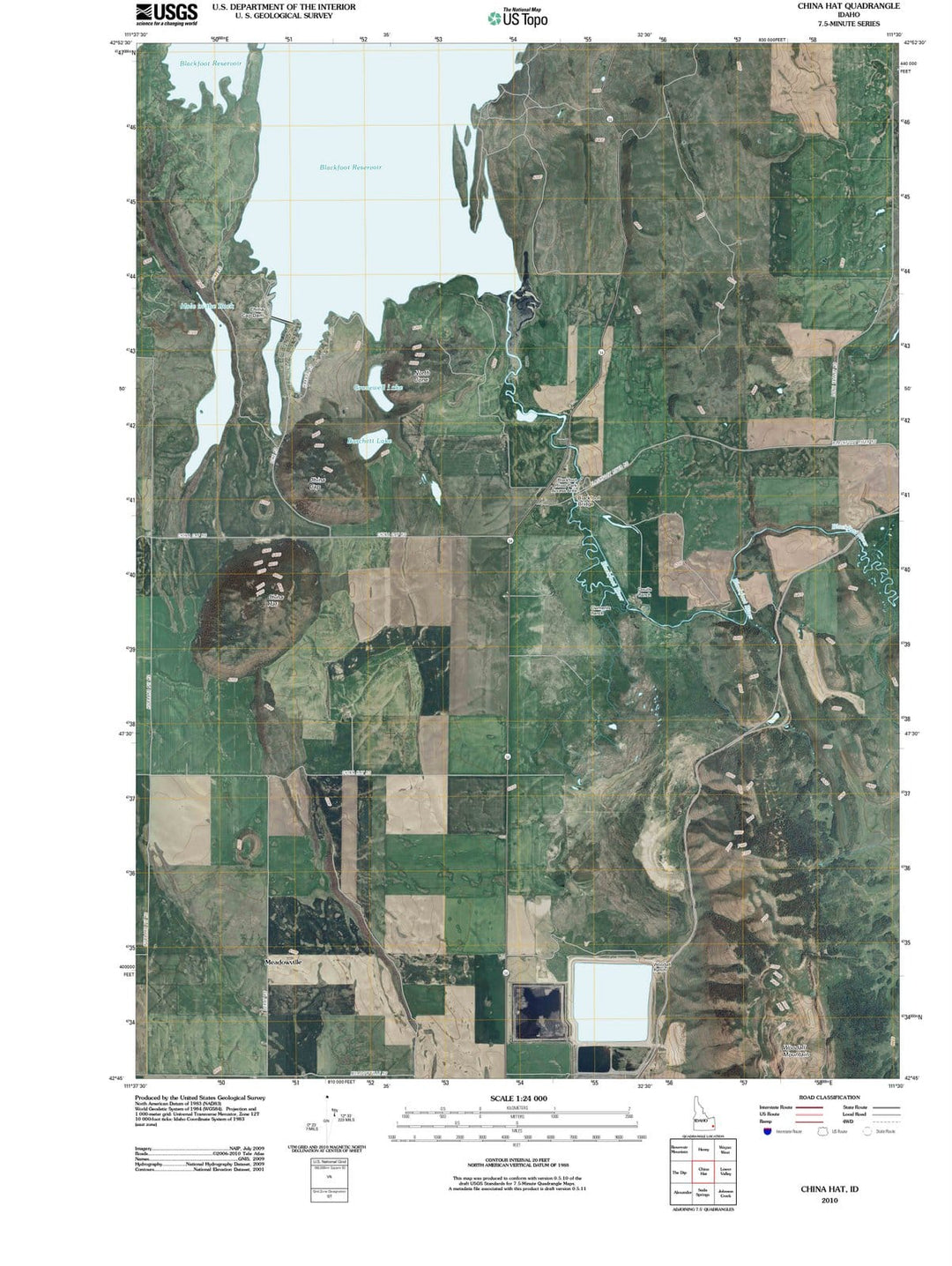 2010 China Hat, ID - Idaho - USGS Topographic Map