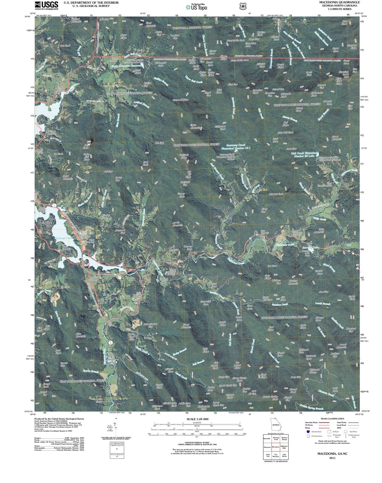 2011 Macedonia, GA - Georgia - USGS Topographic Map