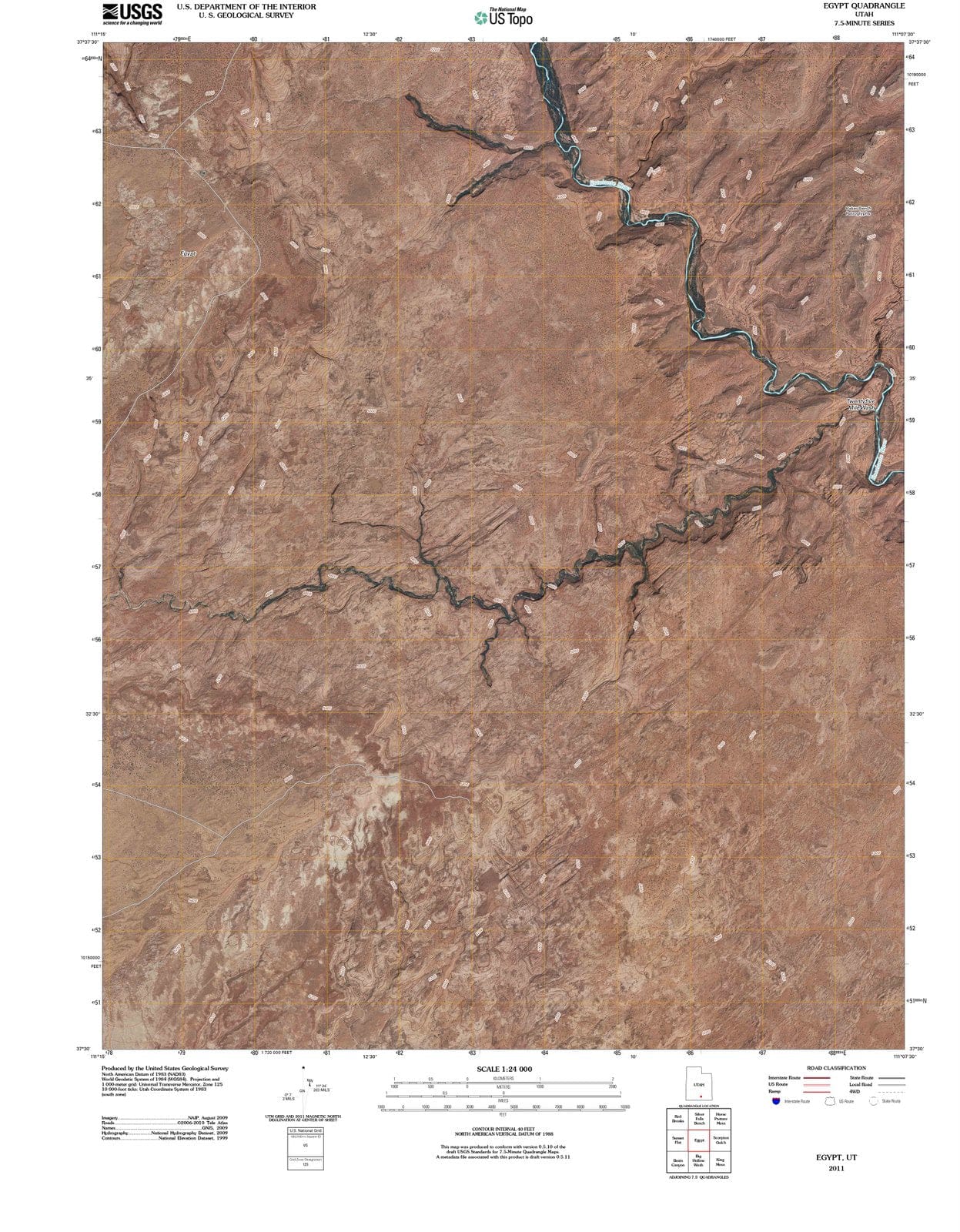 2011 Egypt, UT - Utah - USGS Topographic Map