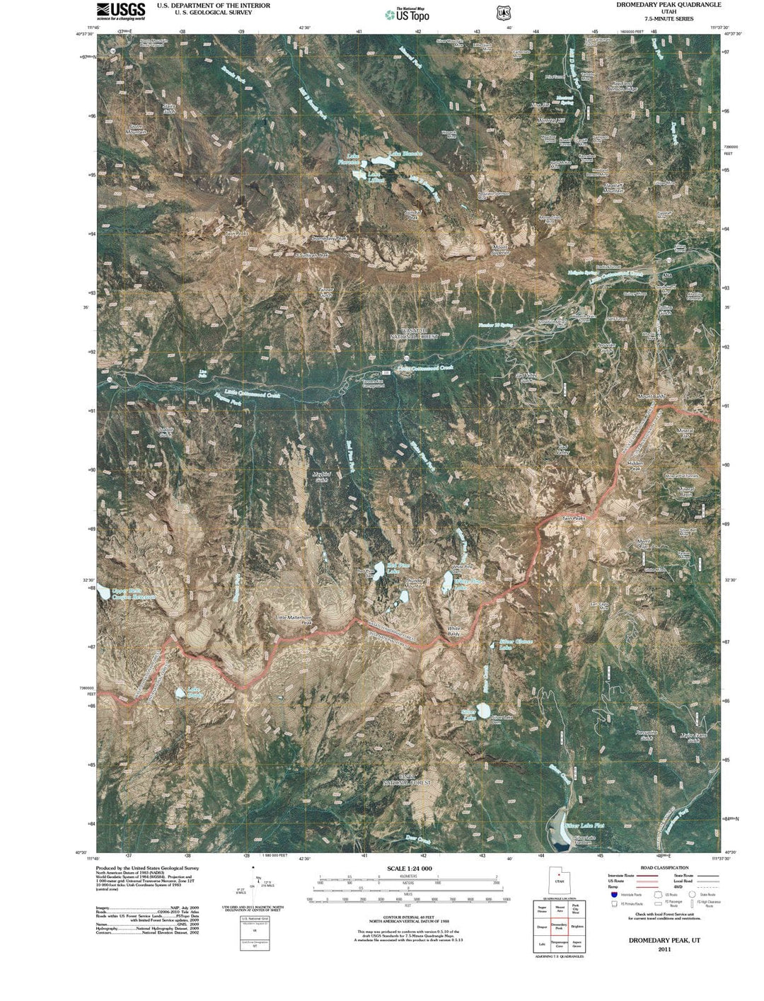 2011 Dromedary Peak, UT - Utah - USGS Topographic Map