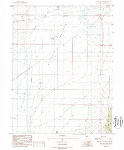 1988 West of Austin, NV - Nevada - USGS Topographic Map