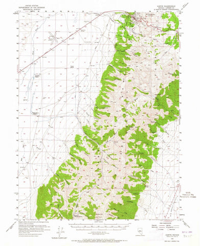 1956 Austin, NV - Nevada - USGS Topographic Map