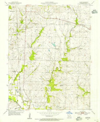 1954 Austin, MO - Missouri - USGS Topographic Map