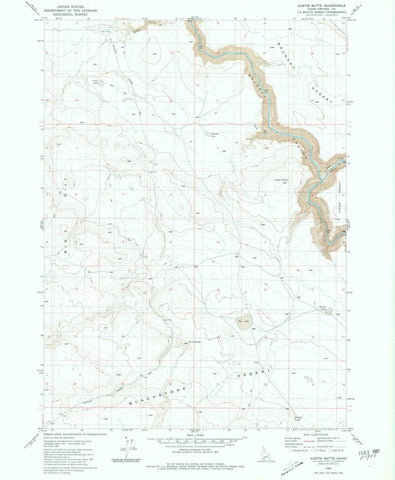 1980 Austin Butte, ID - Idaho - USGS Topographic Map