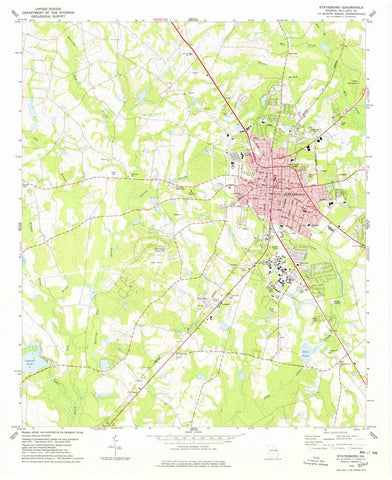 1978 Statesboro, GA  - Georgia - USGS Topographic Map