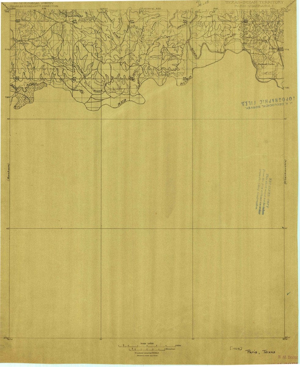 1903 Paris, TX  - Texas - USGS Topographic Map