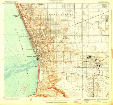 1924 Torrance, CA  - California - USGS Topographic Map