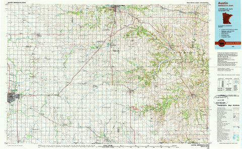 1985 Austin, MN - Minnesota - USGS Topographic Map