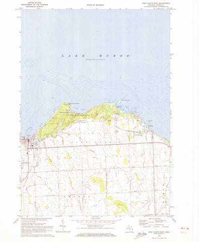 1970 Port Austin East, MI - Michigan - USGS Topographic Map