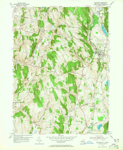 1955 Millerton, NY - New York - USGS Topographic Map