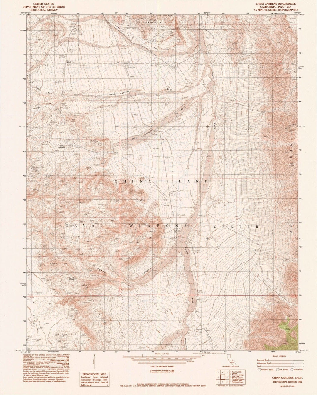 1982 China Gardens, CA - California - USGS Topographic Map