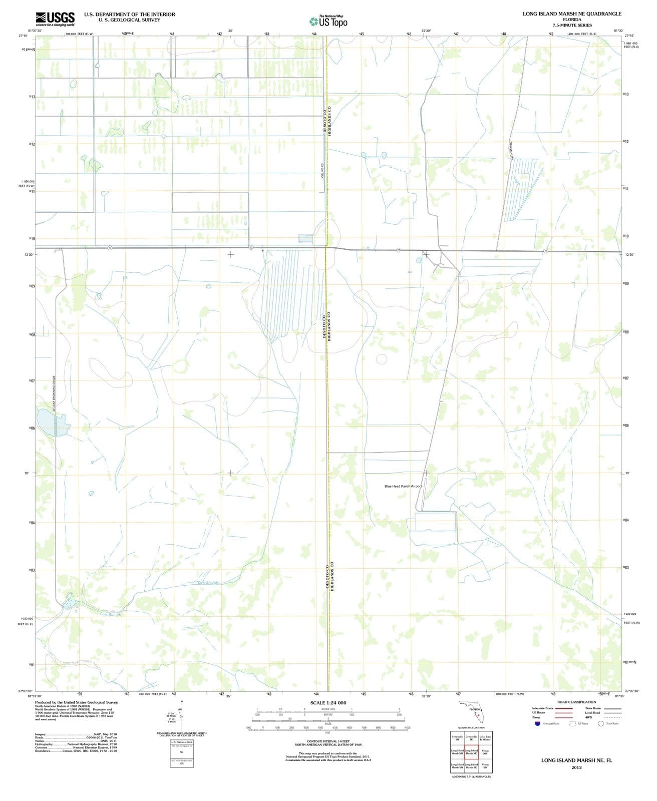 2012 Long Island Marsh, FL - Florida - USGS Topographic Map v2