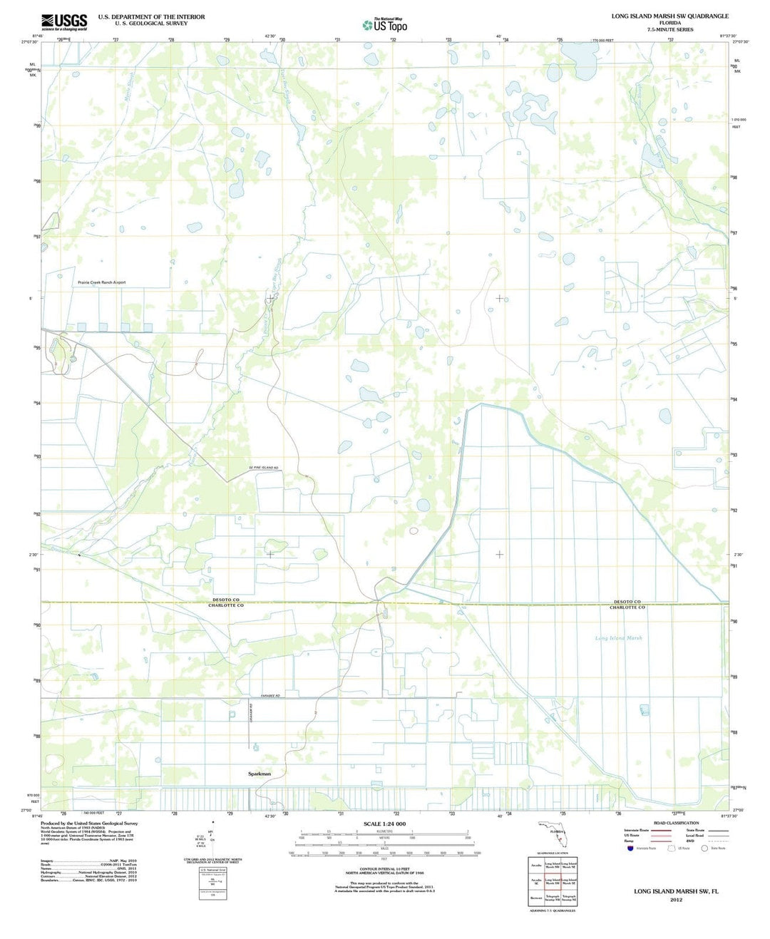 2012 Long Island Marsh, FL - Florida - USGS Topographic Map v4