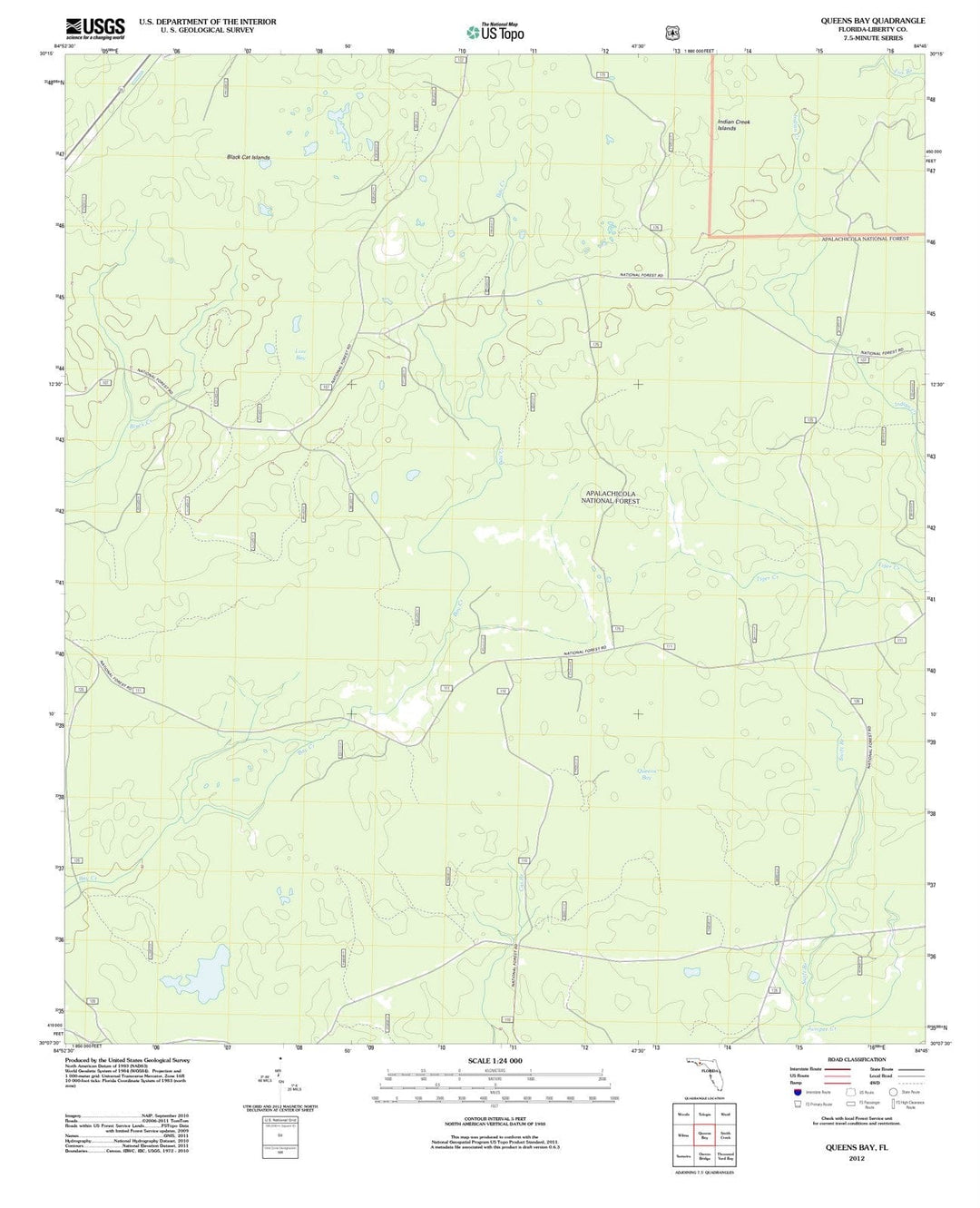 2012 Queens Bay, FL - Florida - USGS Topographic Map