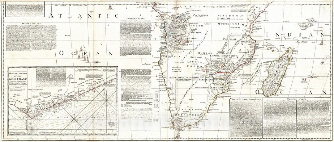 Historic Map : 1790 Africa, from the best Authorities : Vintage Wall Art