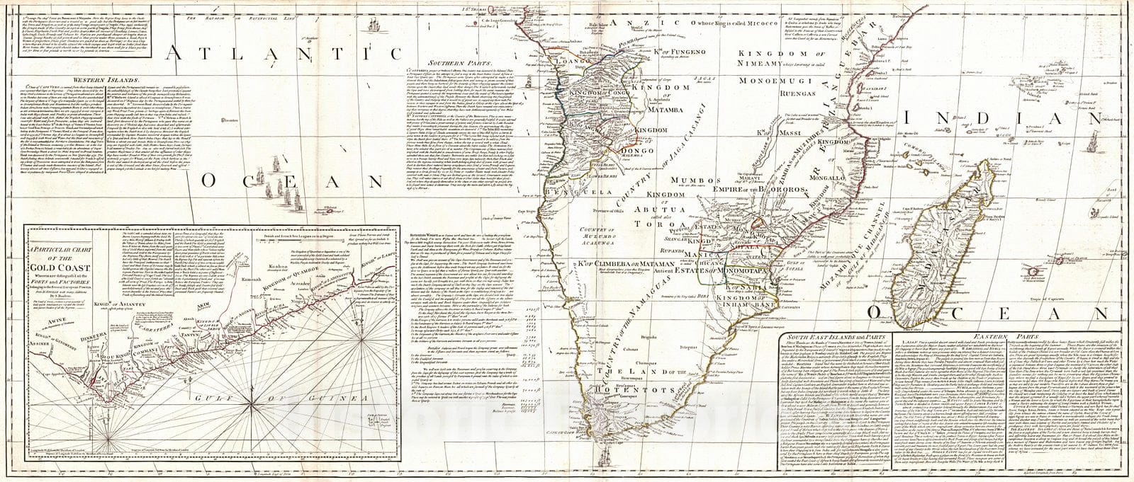 Historic Map : 1790 Africa, from the best Authorities : Vintage Wall Art