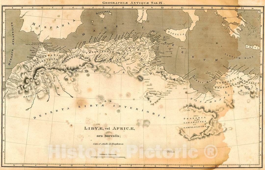 Historic Map : 1806 Libyae, vel Africae, ora borealis : Vintage Wall Art