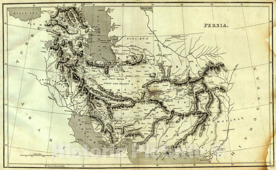 Historic Map : 1806 Persia : Vintage Wall Art