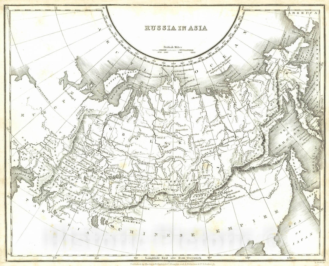 Historic Map : 1836 Persia : Vintage Wall Art