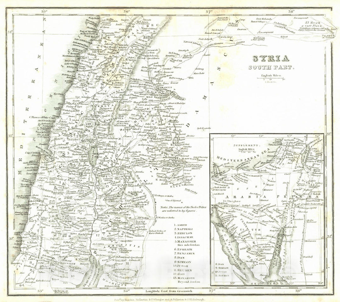 Historic Map : 1836 Russia in Asia : Vintage Wall Art