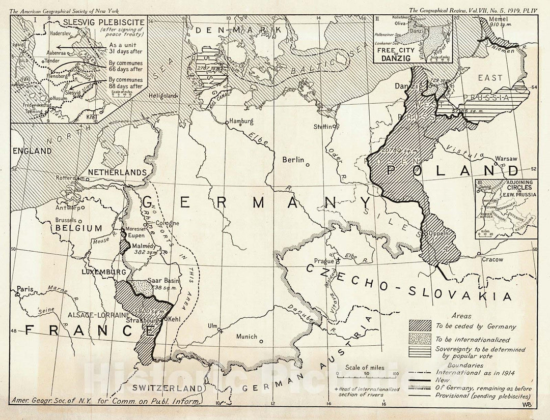 Historic Map : 1919 (Germany) : Vintage Wall Art