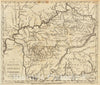Historic Map : 1800 The State of Kentucky with the adjoining Territories from the best Authorities : Vintage Wall Art