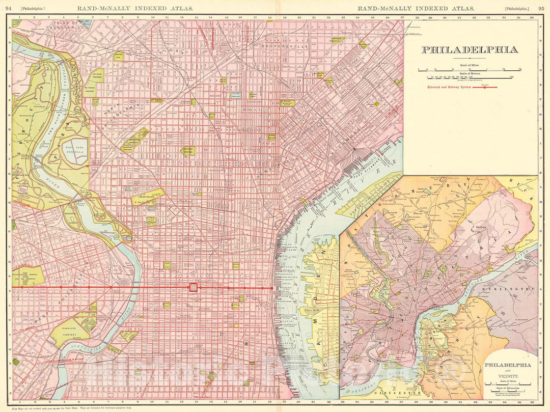 Historic Map : 1901 Philadelphia : Vintage Wall Art