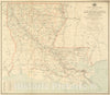 Historical Map, Post Route map of The State of Louisiana Showing Post Offices and The Intermediate Distances on Mail Routes in Operation on The 1st of December, 1903, Vintage Wall Art