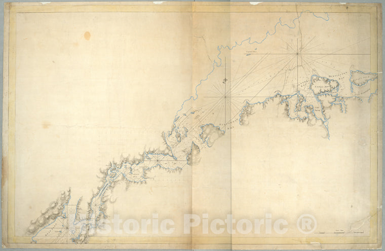 Historic Map - C1770 Long Island, New York, (N.Y.) New York Island & North River, East River, Hell Gate, Flushing Bay, Hampstead Bay, Oyster Bay, Huntington Bay, Vintage Wall Art