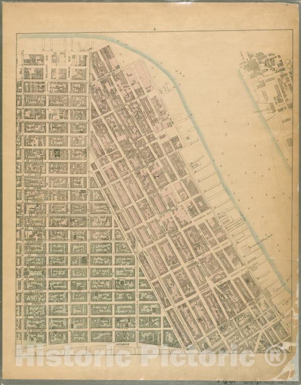 Historic 1867 Map - Sheet 4: [Bounded By Bowery, Rivington Street, East Street,Grand - Atlases Of New York City - Vintage Wall Art