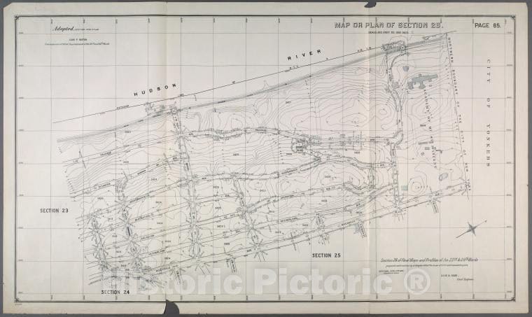 Historic 1892 Map - Map Or Plan Of Section 26. [Bounded By Palisade Avenue, W. 261St - Bronx (New York, N.Y.) Atlases Of New York City - Vintage Wall Art