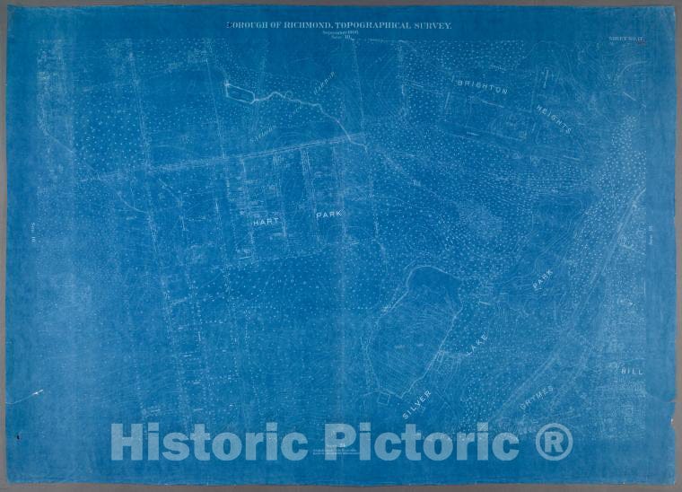 Historic Map - 1906 New York, N.Y. Richmond, Sheet No. 17. [Includes Sailor'S Snug Harbor, Brighton Heights, Hart Place, Silver Lake Park And Grymes Hill.] - Vintage Wall Art