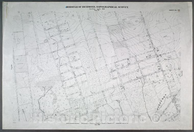 Historic Map - 1906 New York, N.Y. Richmond, (Arden Heights) Vineland, Sinclair, Sheldon, Rensalaer, Rathun, Ramona, Ionia, Edgegrove, Detroit, Carlto - Vintage Wall Art