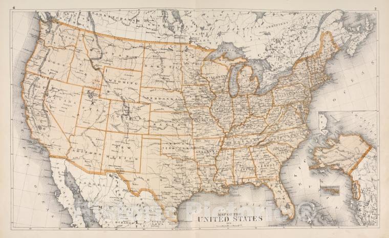 Historic Map - Map Of The United States - United Statesatlases Of The United States - County Atlas Of Cayuga, New York. - Vintage Wall Art