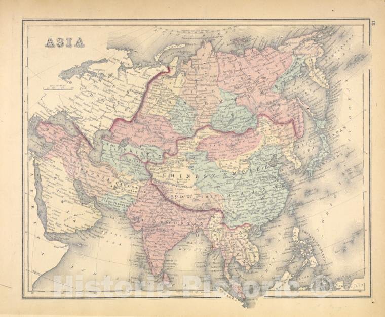 Historic 1876 Map - Asia - Dutchess County (N.Y.New Illustrated Atlas Of Dutchess County, New York. - Vintage Wall Art