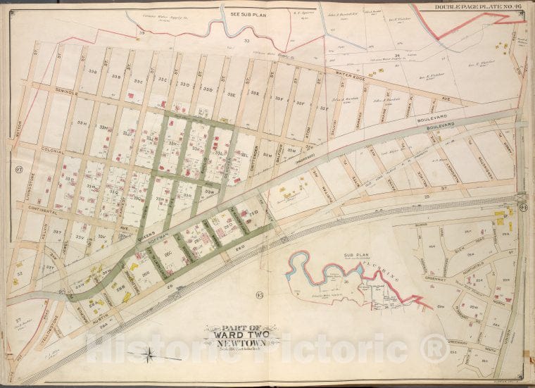 Historic Map - 1908 Queens (New York, N.Y.), Meteor, Livingstone, Kelvin, Jewel, Ibis, Harvest, Gown, Fife, Euclid, Dekoven, Chittenden - Vintage Wall Art