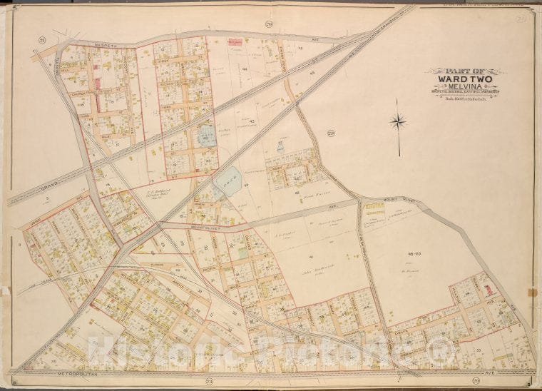 Historic Map - 1903 Queens County, New York (N.Y.), Queens, Ward Two Melvina; Maspeth, Linden Hill, East William Burg; Maspeth, Grand, Flushing, Fresh Pond Road - Vintage Wall Art