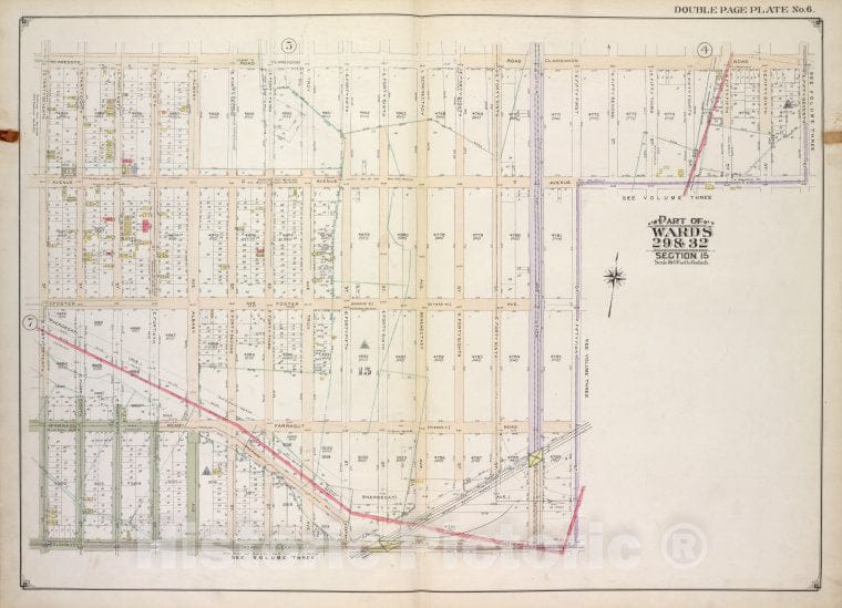 Historic Map - 1916, Brooklyn (New York, N.Y.) Part Of Wards 29 & 32, [Clarendon Road, E. 57Th St, Ave D; E. 51St St, Glenwood Road, E. 37Th St.] - Vintage Wall Art