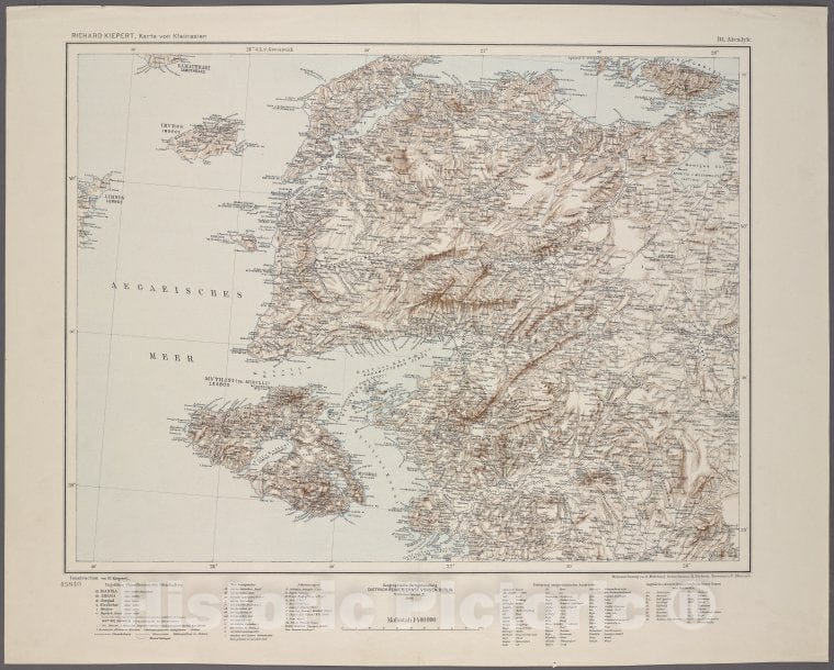 Historic 1902 Map - B1. Aivalyk.- Turkey - Maps - Vintage Wall Art